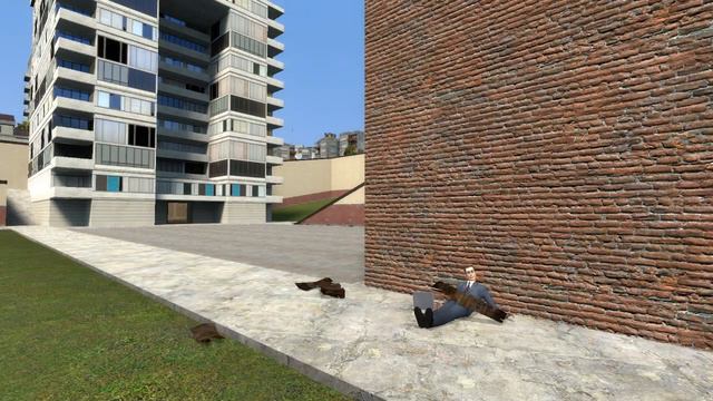 [GMOD] Flaky throw an explosive barrel at Gman смотреть онлайн