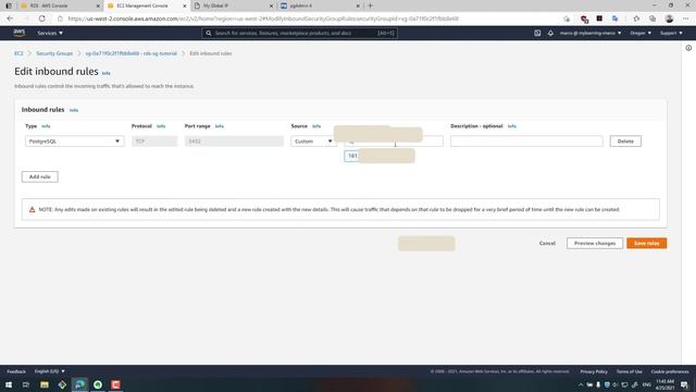 Crear Base de datos POSTGRES en AWS y accederla con DJANGO смотреть онлайн