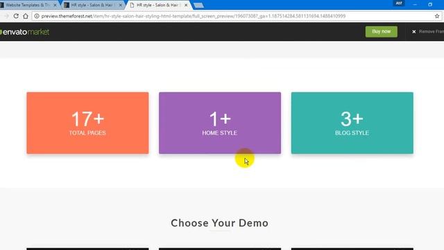 HR style Salon & Hair Styling HTML Template1 смотреть онлайн