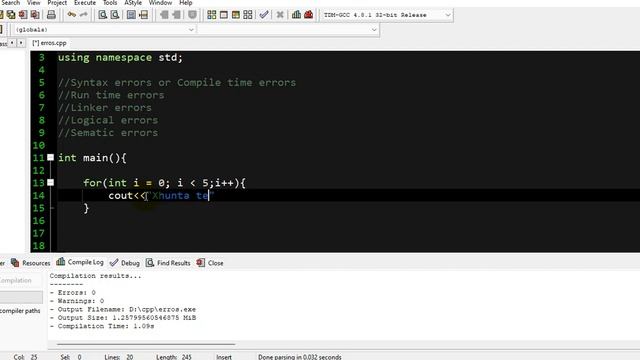 How to debug errors in c++ | How to debug erros in dev c++ смотреть онлайн