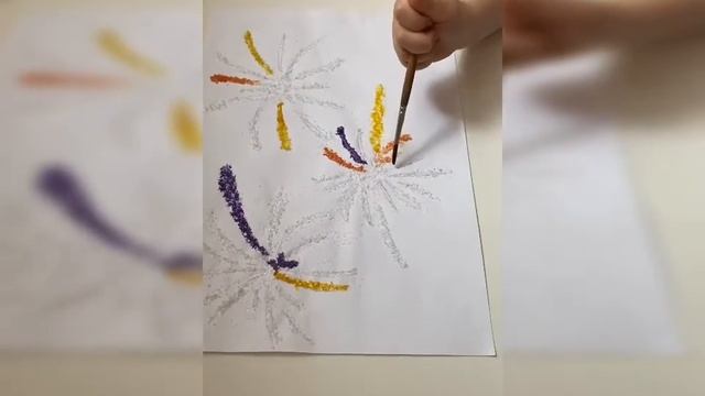 Праздничный салют с помощью соли и красок смотреть онлайн