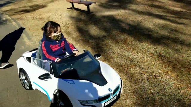 BMW I8 Concept Spyder Ride On Toy Car And Bicycle Are Awesome Wheels In Roaming Around At The Park