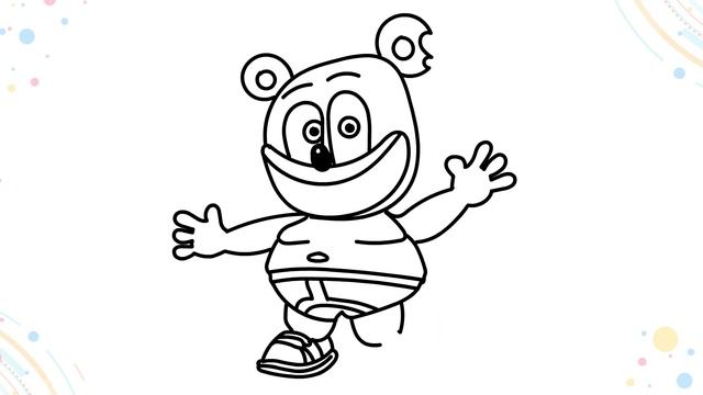 Drawing and Coloring Gummy Bear ??? Drawings for Kids смотреть онлайн