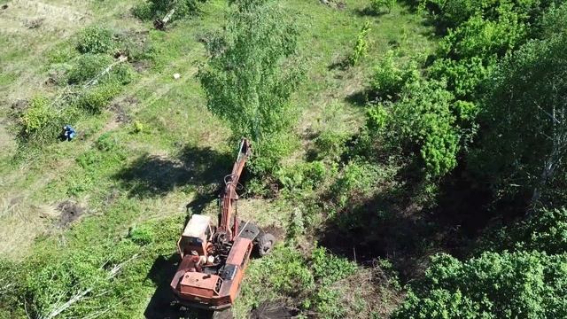 Освоение участка. Этап 1-ый. Раскорчевка. смотреть онлайн