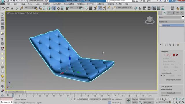 3D Max Chair Modeling Tutorial смотреть онлайн
