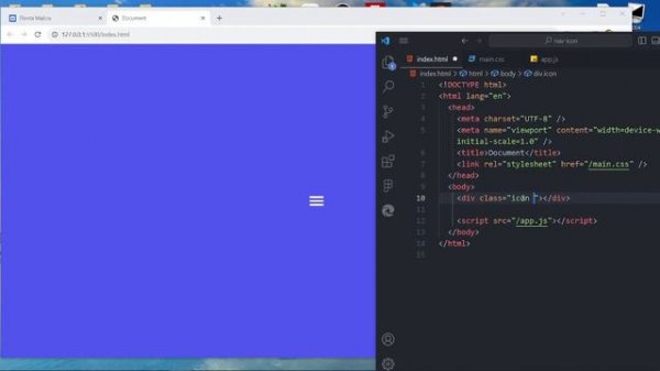 Бургер меню HTML + CSS + JS