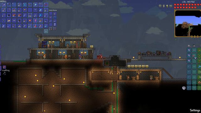 Terraria #4 Ад. Новая броня. Король слизней смотреть онлайн
