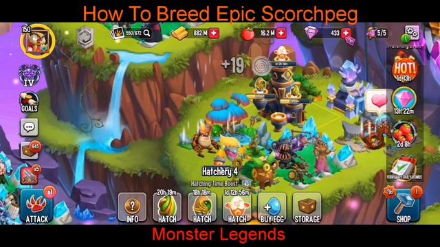 Monster Legends - How To Breed Epic Monster Scorchpeg смотреть онлайн