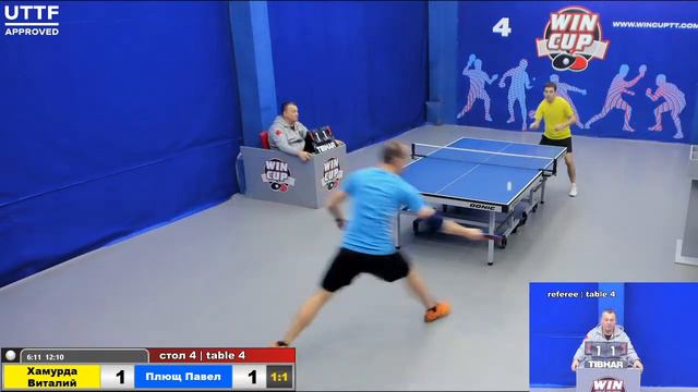 15:30 Хамурда Виталий 3-2 Плющ Павел стол 4 Юг-3 18.02.21 смотреть онлайн