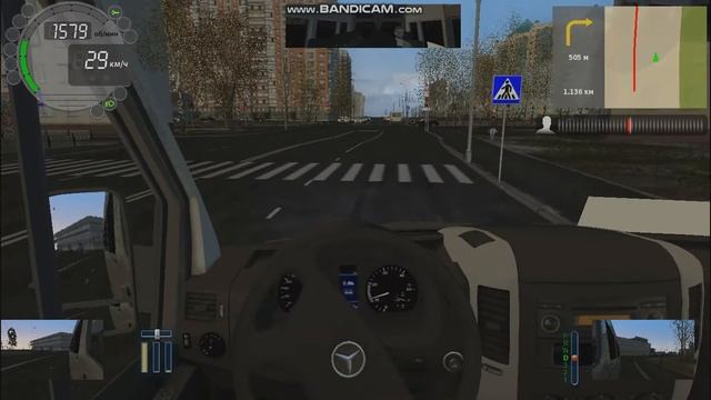 Угарный микроавтобус. City Car Driving. смотреть онлайн