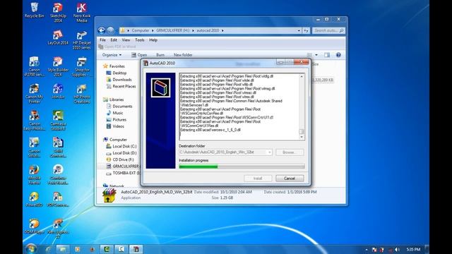 Tutorial Install AutoCad 2010 смотреть онлайн