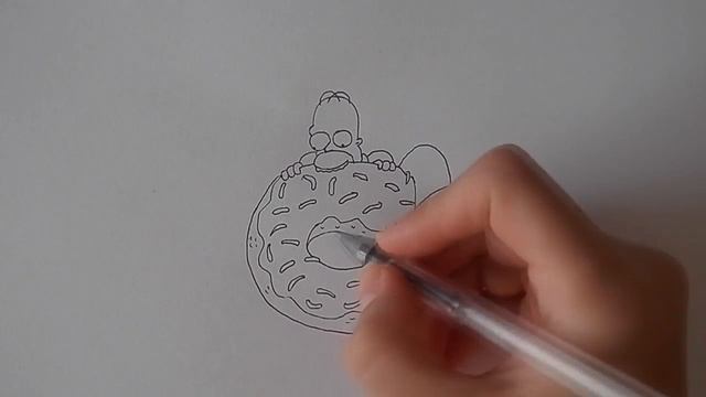 Как нарисовать ГОМЕРА СИМПСОНА и ПОНЧИК/304/How to draw HOMER SIMPSON #simpledrawing смотреть онлайн
