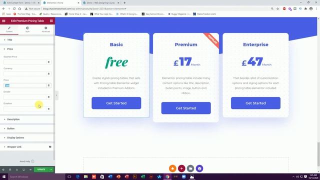 Building of Progress Bar and Fancy Pricing Table in Elementor in WordPress || Advance Tutorial смотреть онлайн