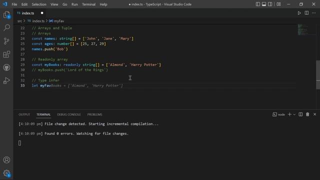FewV minutes of Array and Tuples in TypeScript. смотреть онлайн