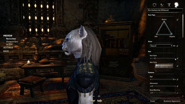 Elder Scrolls Online Character Creator: Khajiit Necromancer смотреть онлайн
