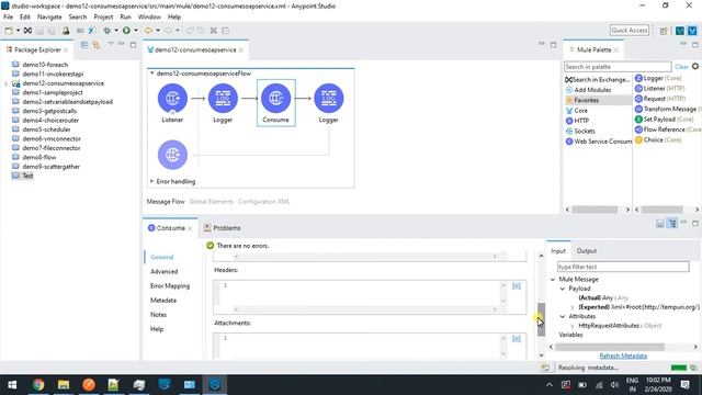Mulesoft 4.2 - Anypoint Studio - How to consume a soap web service in Mule application смотреть онлайн