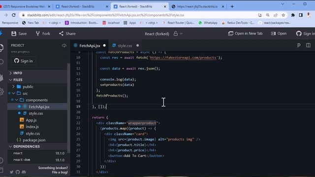 Fetch data using Fetch API in React JS | Part-1 | React Basics смотреть онлайн