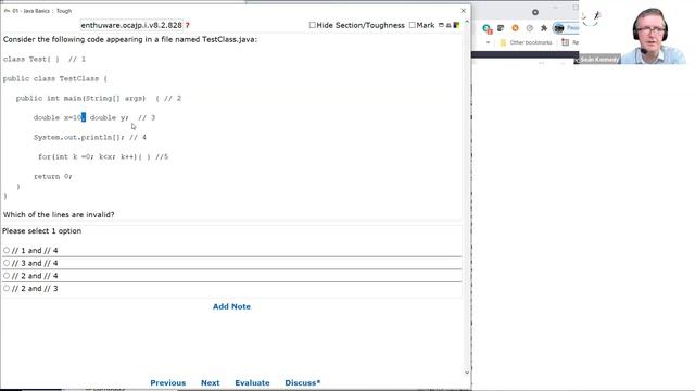 Spot the syntax errors. (enthuware.ocajp.i.v8.2.828) смотреть онлайн