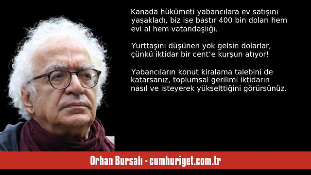 ORHAN BURSALI: LOKANTALAR NEDEN DOLU, KONUT ZENGİNLERİ NE KADAR? - SESLİ KÖŞE YAZISI смотреть онлайн