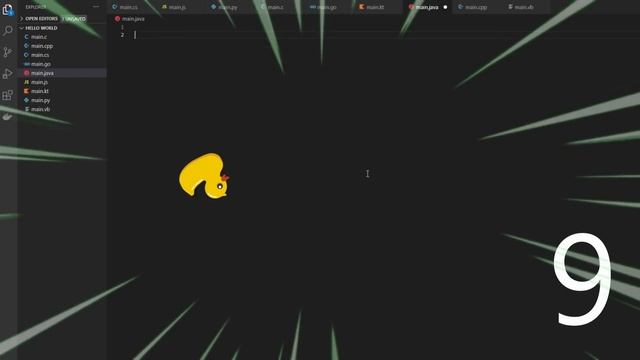 Hello World на 20-и языках программирования смотреть онлайн