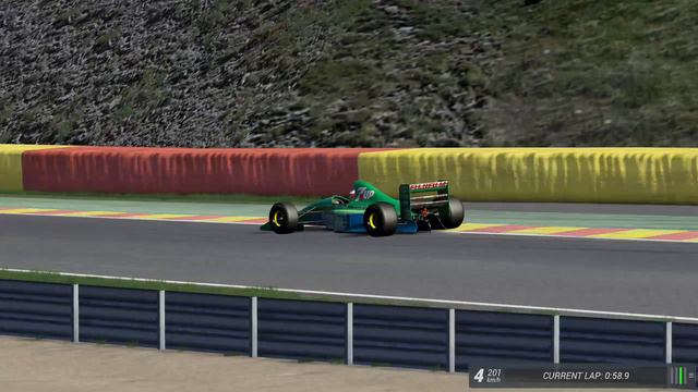 Testing VRC F1 Jordan 1991 - Mod for Assetto Corsa - Lap at Spa смотреть онлайн