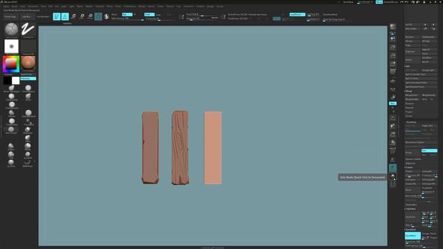 SCULPTING STYLISED WOOD -- Tutorial -- Zbrush -- смотреть онлайн