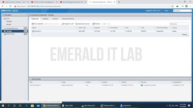 How to UPLOAD files to | ESXi | DATASTORE смотреть онлайн