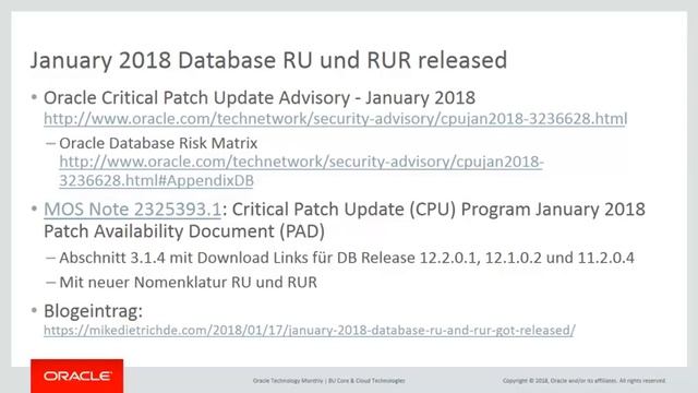 Oracle Technology Monthly Februar 2018 смотреть онлайн