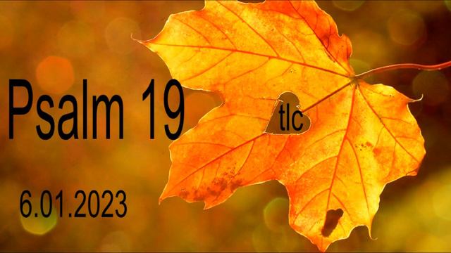 PSALM 19 | TLC | 6 01 2023 смотреть онлайн