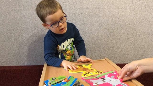 Baby puzzle Тёма играет в пазлы (развивающие игры) смотреть онлайн