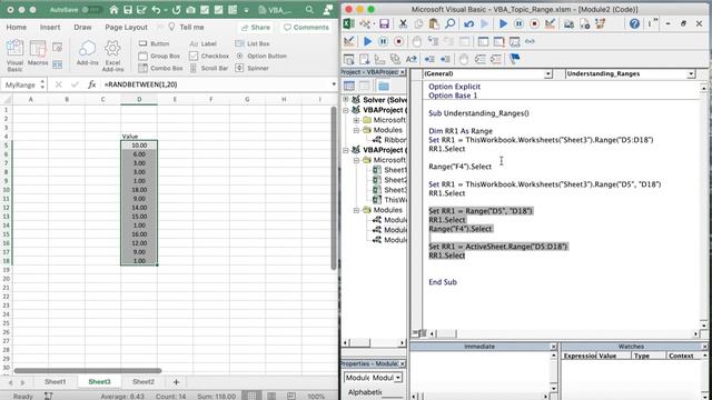 Excel VBA - Ranges Introduction смотреть онлайн