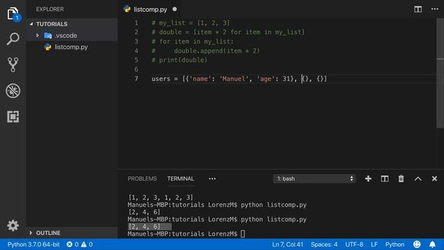 Python - List Comprehensions Tutorial смотреть онлайн