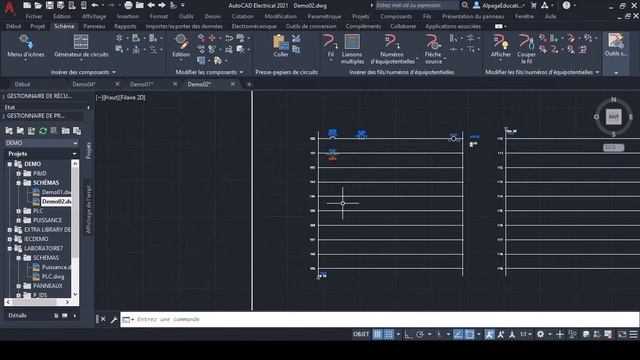 Autocad Électrique - Flèches source et destination смотреть онлайн