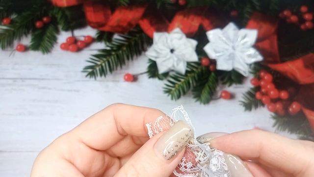 Зимние пушистики! DIY / МК бантики из репсовых лент смотреть онлайн