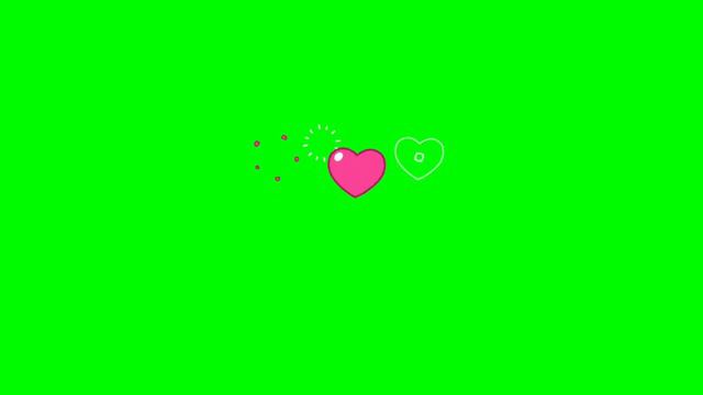 Love Hearts | Green Screen - 4K FREE DOWNLOAD смотреть онлайн