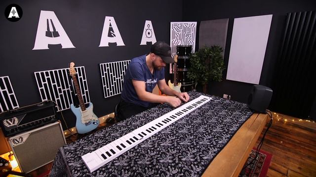 An 88-Key Portable Keyboard that's Foldable? - NEW Carry-On Folding Piano смотреть онлайн