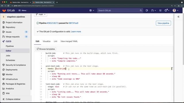 Stageless CI/CD Pipelines in GitLab смотреть онлайн
