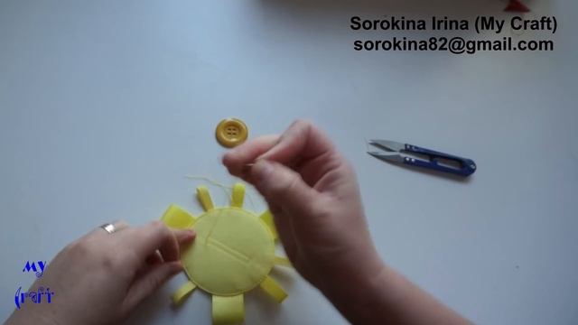 Yellow felt sun quiet book page / Страница развивающей книги "Солнышко из фетра смотреть онлайн