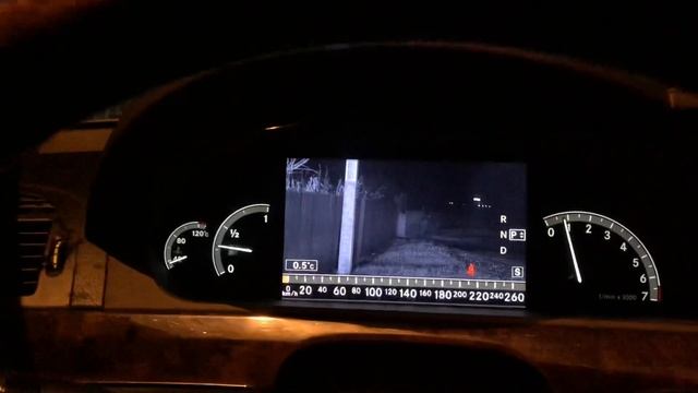 Ночное видение на Mercedes-Benz W221 AMG