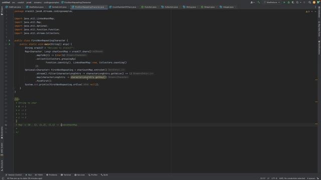 Java Coding Interview Questions - First Non-repeating Character in a String смотреть онлайн