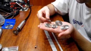 Тестирование отрезных дисков для гравера по алюминию и цветным металлам