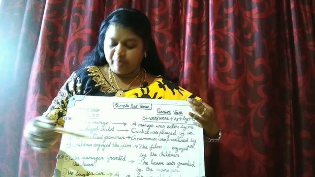 ACTIVE VOICE AND PASSIVE VOICE ( SIMPLE PAST TENSE ) смотреть онлайн