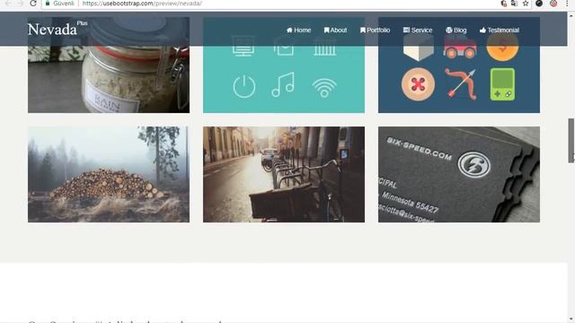 Nevada - Free Bootstrap Theme Preview смотреть онлайн