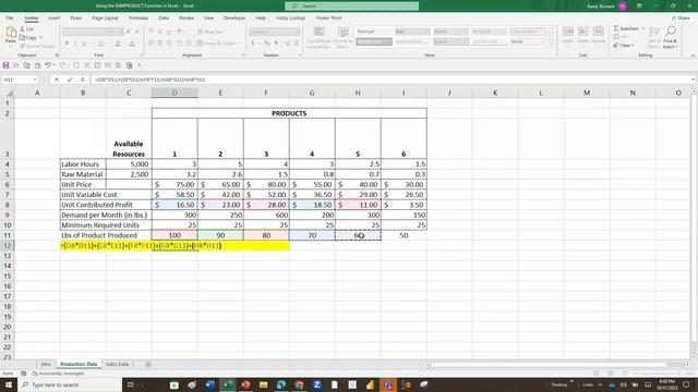 Using the SUMPRODUCT Function in Excel смотреть онлайн