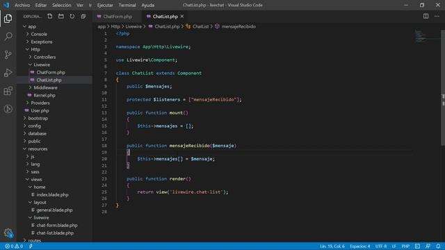 04 - Creación Paso a Paso de un Chat en Tiempo Real (Laravel 7 + Livewire + Pusher) - Validaciones смотреть онлайн