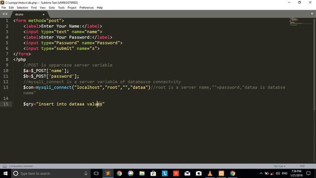 Xampp Database connectivity смотреть онлайн