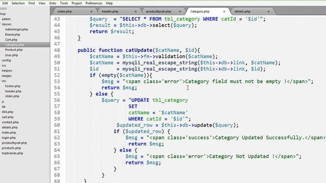 E-Commerce Website PHP OOP Bangla Tutorial (Products from Category):Part-33 смотреть онлайн