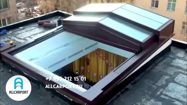 Стеклянный навес 