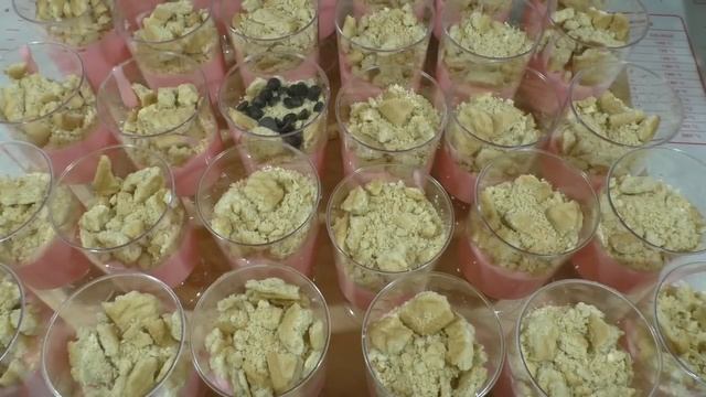 Десерти у склянках на фуршет / Десерт в стаканчиках на фуршет / Рецепти на фуршетний стіл