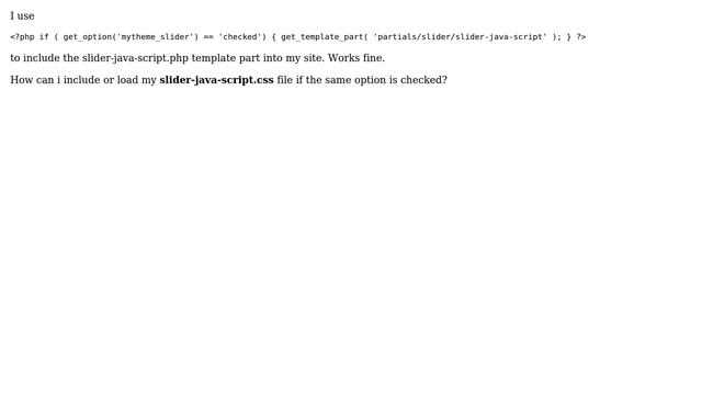Wordpress: Load slideshow.css file only if Slideshow is checked / on смотреть онлайн